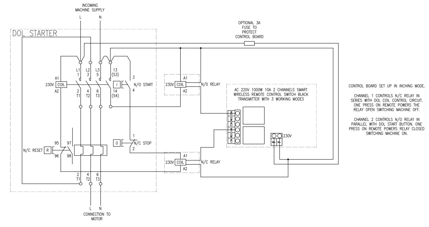 Dust Collector Remote Switch for 16A Extractor | UK Workshop