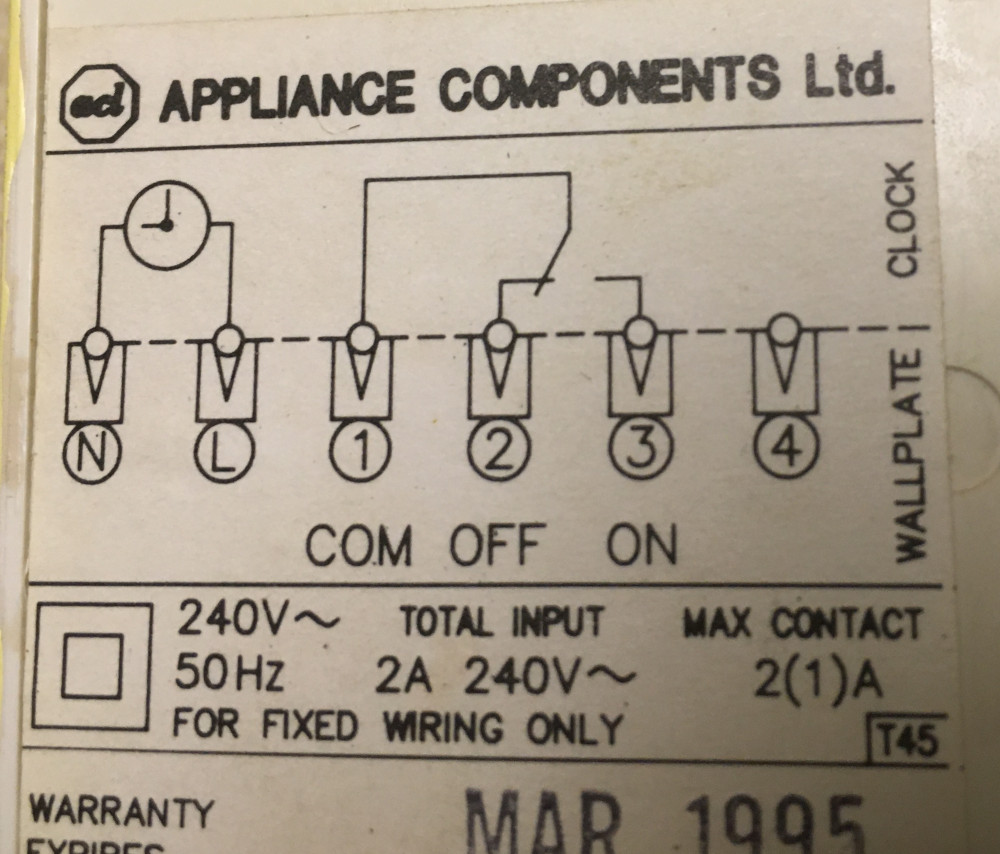 Central heating timer replacement | UK Workshop